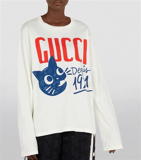 gucci cat t-shirt|gucci cat card.